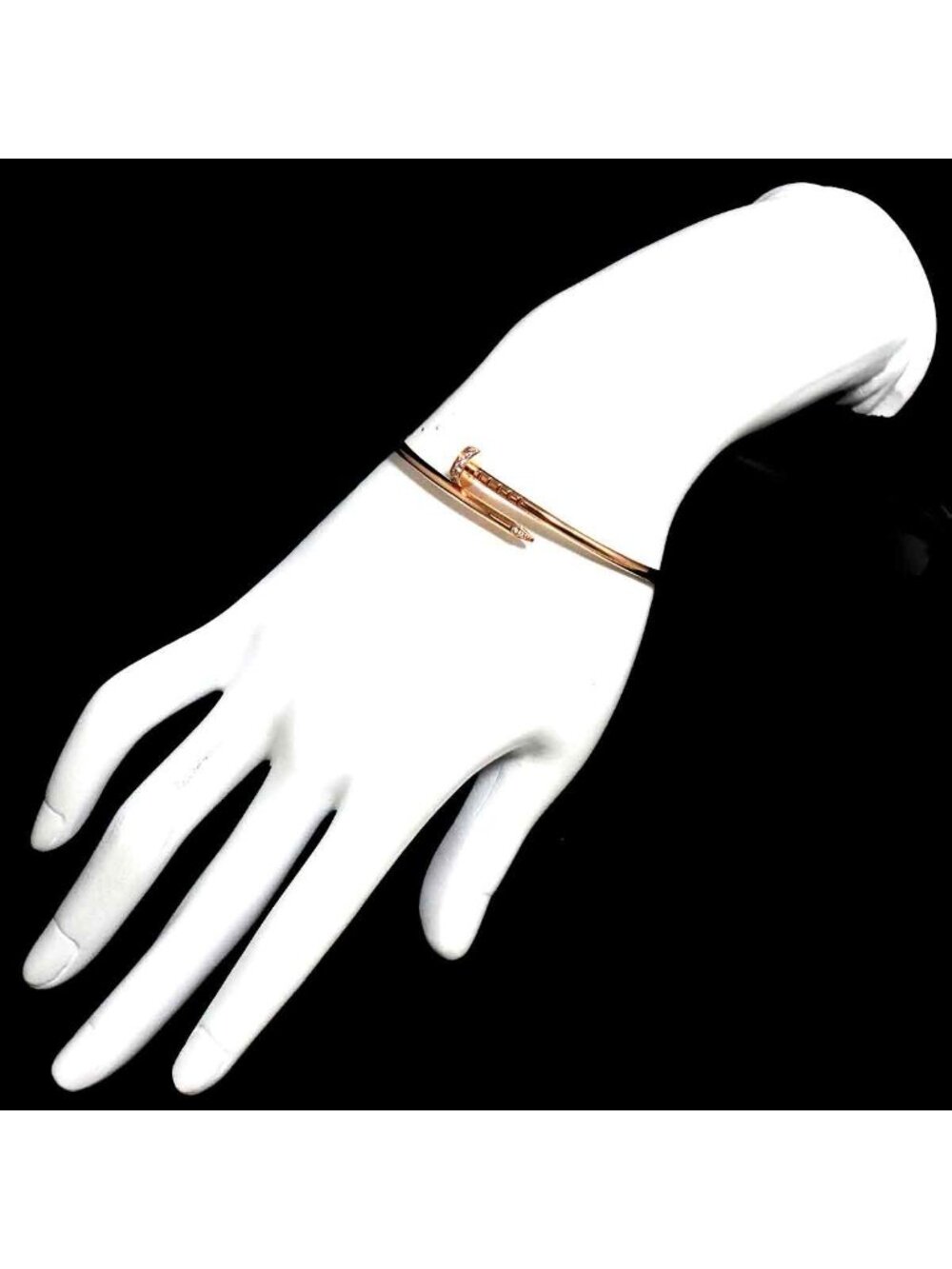 Cartier Juste un Clou SM 17 Bracelet Diamond 18k PG 750 Certificate - Picture 8 of 8
